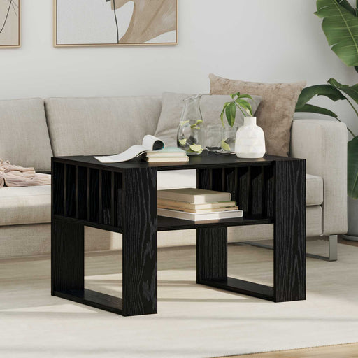 Masă de cafea Stejar Negru 66 x 49,5 x 45 cm Lemn compozit - WALTI WALTI