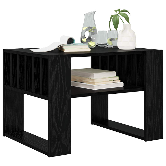 Masă de cafea Stejar Negru 66 x 49,5 x 45 cm Lemn compozit - WALTI WALTI