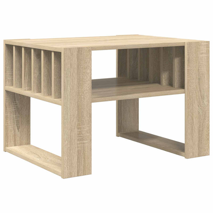 Masă de cafea Stejar Sonoma 66 x 49,5 x 45 cm Lemn compozit - WALTI WALTI