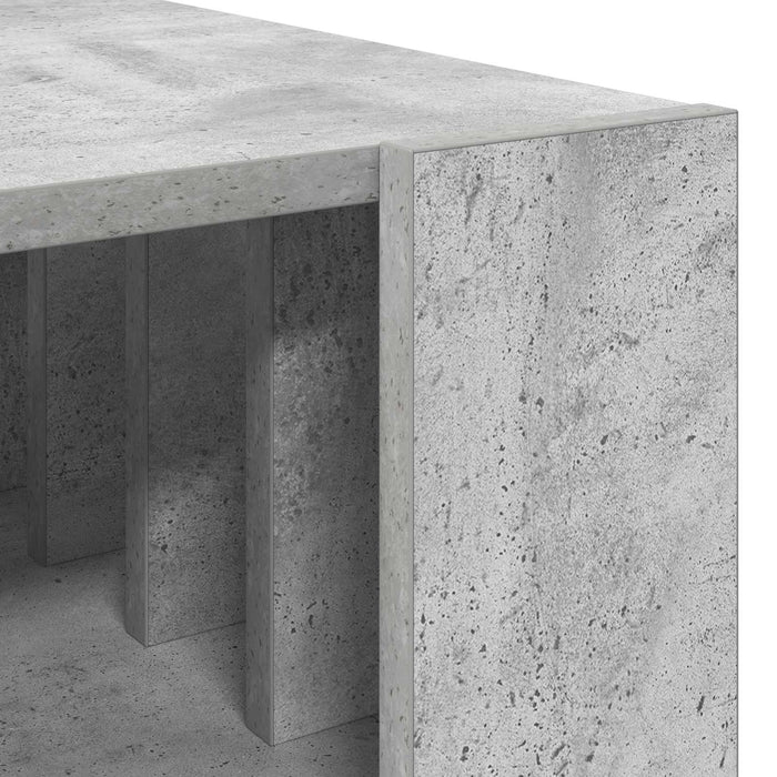 Masă de cafea Gri din beton 66 x 49,5 x 45 cm Lemn compozit - WALTI WALTI