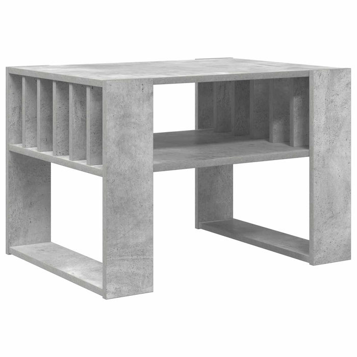 Masă de cafea Gri din beton 66 x 49,5 x 45 cm Lemn compozit - WALTI WALTI