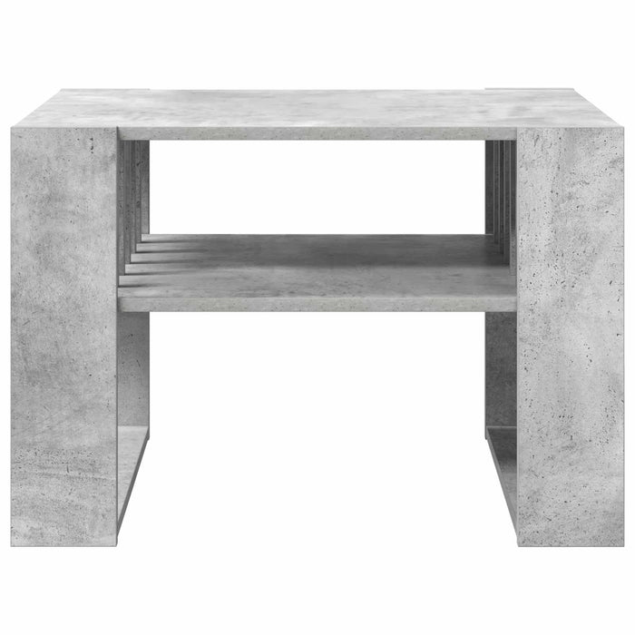Masă de cafea Gri din beton 66 x 49,5 x 45 cm Lemn compozit - WALTI WALTI
