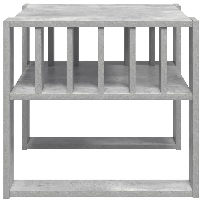 Masă de cafea Gri din beton 66 x 49,5 x 45 cm Lemn compozit - WALTI WALTI