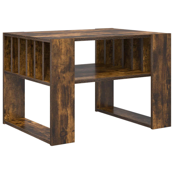 Masă de cafea Stejar fumuriu 66 x 49,5 x 45 cm Lemn compozit - WALTI WALTI