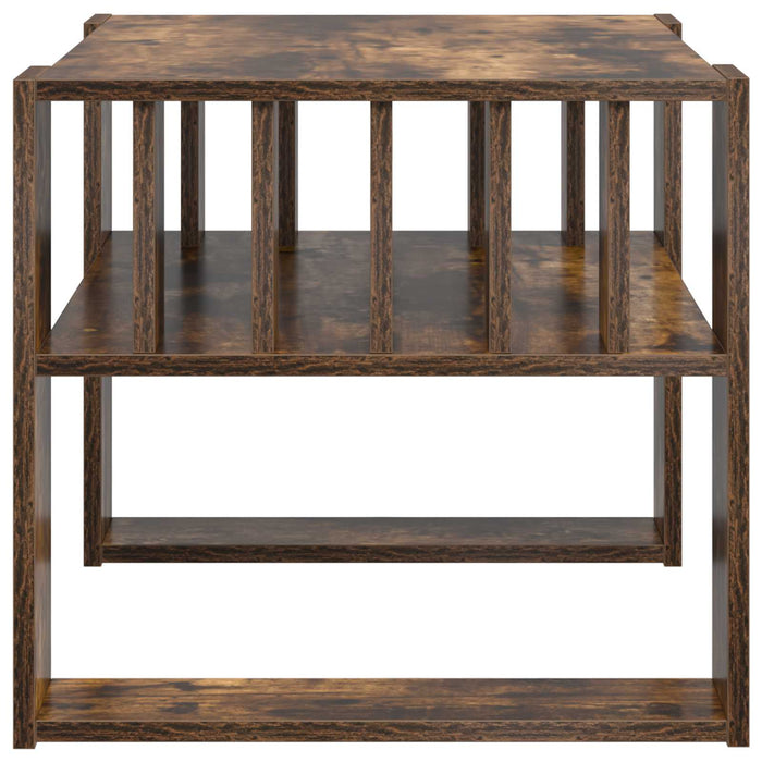 Masă de cafea Stejar fumuriu 66 x 49,5 x 45 cm Lemn compozit - WALTI WALTI