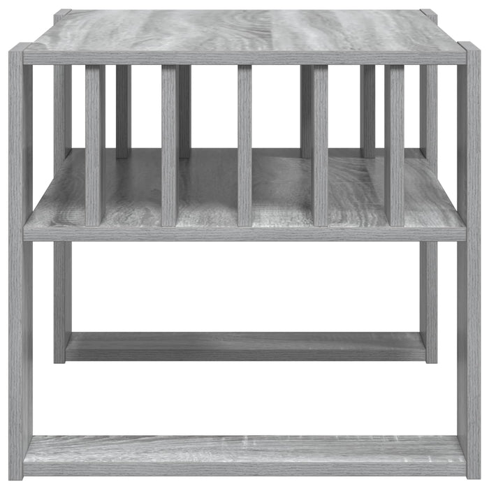 Masă de cafea Gri Sonoma 66 x 49,5 x 45 cm Lemn compozit - WALTI WALTI