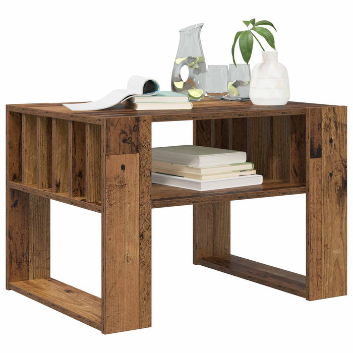 Masă de cafea Lemn vechi 66 x 49,5 x 45 cm Lemn compozit - WALTI WALTI