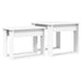 Set de măsuțe de cafea 2 pcs Alb Lemn compozit - WALTI WALTI