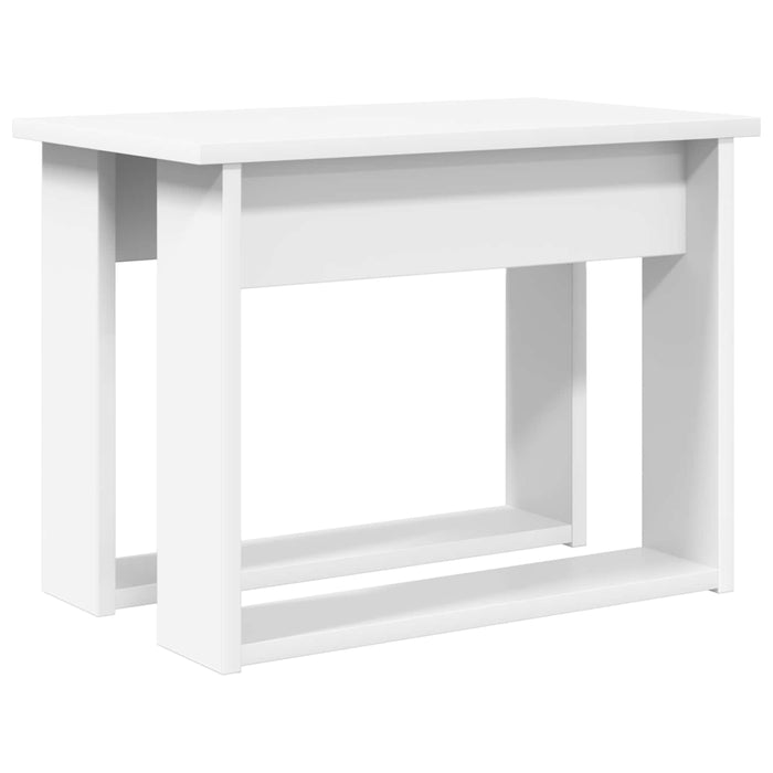 Set de măsuțe de cafea 2 pcs Alb Lemn compozit - WALTI WALTI