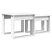 Set de măsuțe de cafea 2 pcs Alb Lemn compozit - WALTI WALTI
