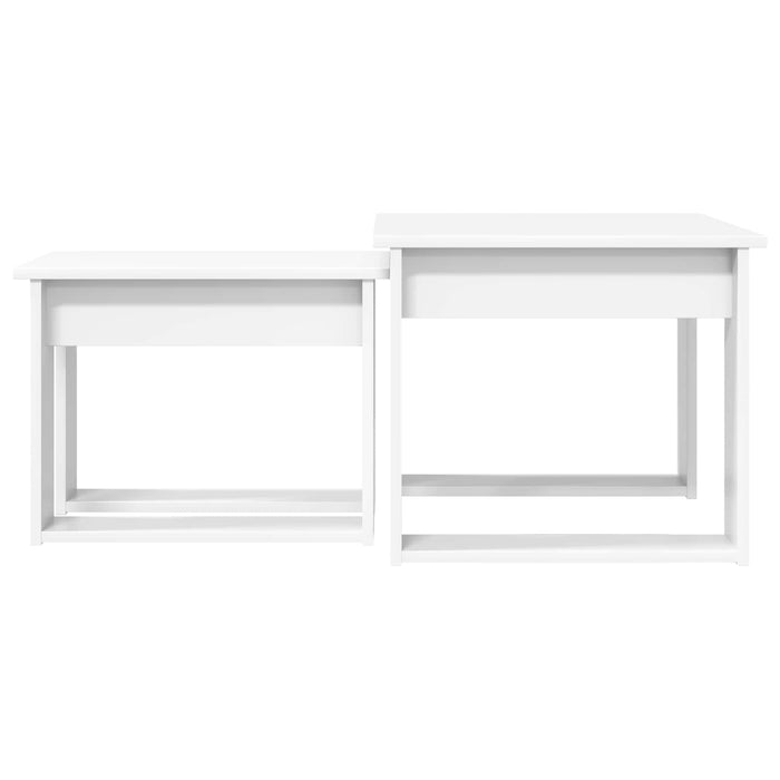 Set de măsuțe de cafea 2 pcs Alb Lemn compozit - WALTI WALTI