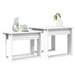 Set de măsuțe de cafea 2 pcs Alb Lemn compozit - WALTI WALTI