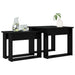 Set de măsuțe de cafea 2 pcs Stejar Negru Lemn compozit - WALTI WALTI