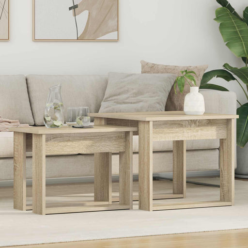 Set de măsuțe de cafea 2 pcs Stejar Sonoma Lemn compozit - WALTI WALTI