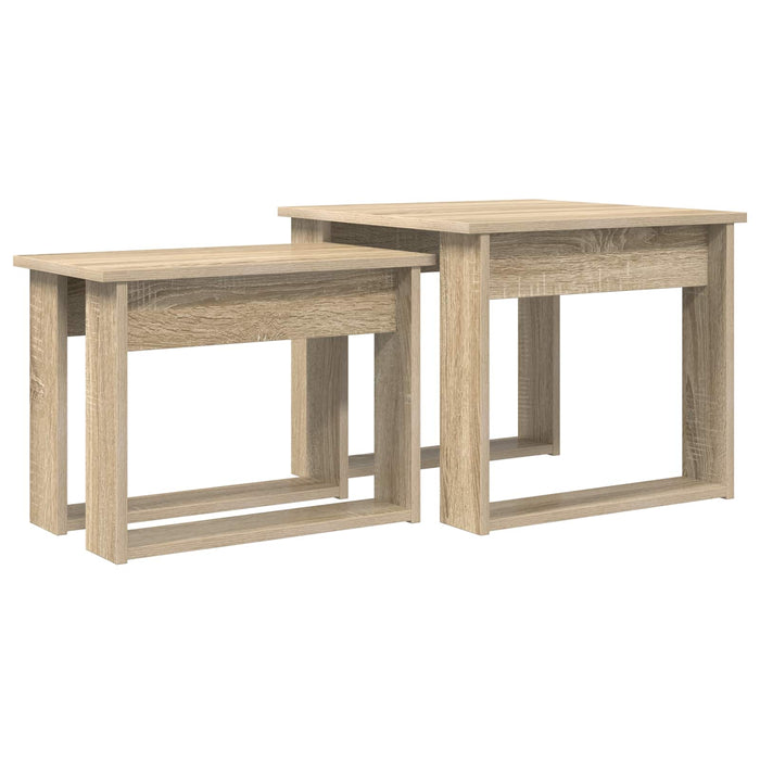 Set de măsuțe de cafea 2 pcs Stejar Sonoma Lemn compozit - WALTI WALTI