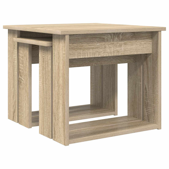 Set de măsuțe de cafea 2 pcs Stejar Sonoma Lemn compozit - WALTI WALTI