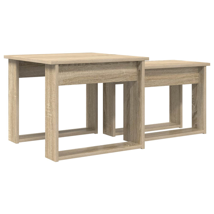 Set de măsuțe de cafea 2 pcs Stejar Sonoma Lemn compozit - WALTI WALTI