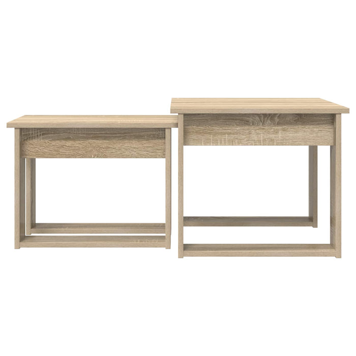 Set de măsuțe de cafea 2 pcs Stejar Sonoma Lemn compozit - WALTI WALTI