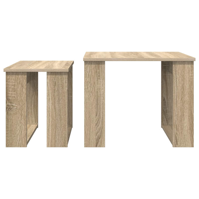 Set de măsuțe de cafea 2 pcs Stejar Sonoma Lemn compozit - WALTI WALTI