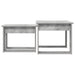 Set de măsuțe de cafea 2 pcs Gri din beton Lemn compozit - WALTI WALTI