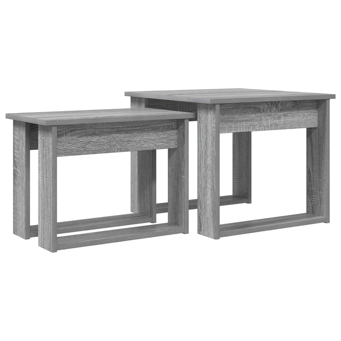 Set de măsuțe de cafea 2 pcs Gri Sonoma Lemn compozit - WALTI WALTI