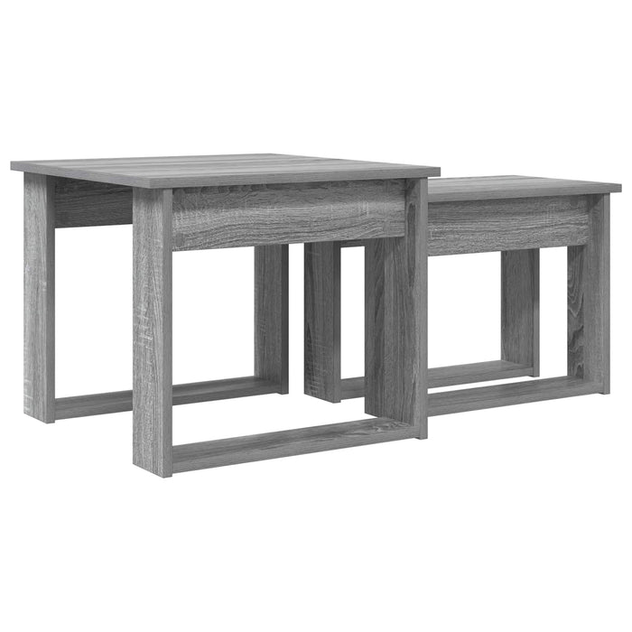 Set de măsuțe de cafea 2 pcs Gri Sonoma Lemn compozit - WALTI WALTI