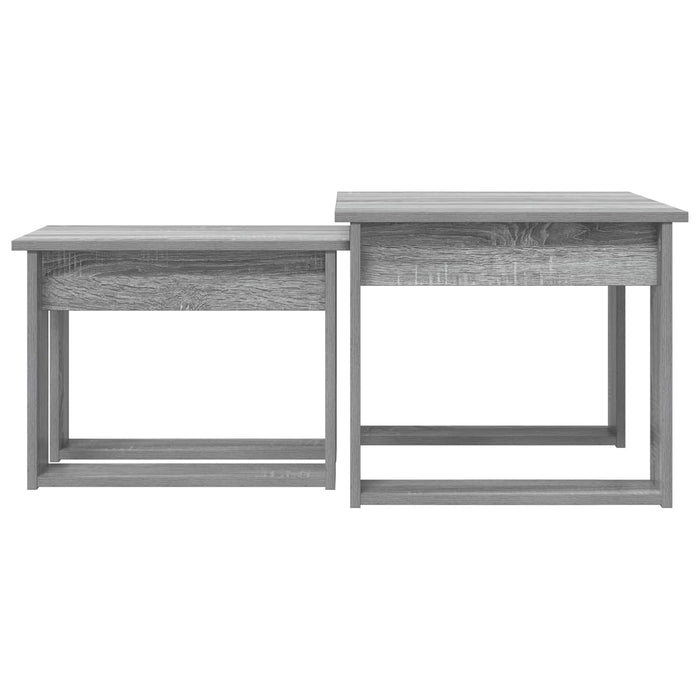 Set de măsuțe de cafea 2 pcs Gri Sonoma Lemn compozit - WALTI WALTI