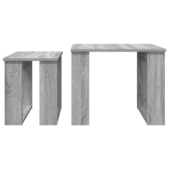 Set de măsuțe de cafea 2 pcs Gri Sonoma Lemn compozit - WALTI WALTI