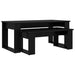 Set de măsuțe de cafea 2 pcs Stejar Negru Lemn compozit - WALTI WALTI