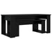 Set de măsuțe de cafea 2 pcs Stejar Negru Lemn compozit - WALTI WALTI