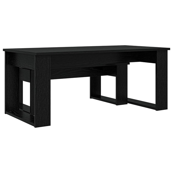 Set de măsuțe de cafea 2 pcs Stejar Negru Lemn compozit - WALTI WALTI