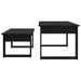 Set de măsuțe de cafea 2 pcs Stejar Negru Lemn compozit - WALTI WALTI