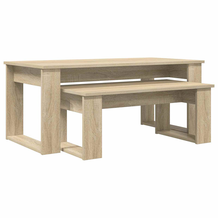 Set de măsuțe de cafea 2 pcs Stejar Sonoma Lemn compozit - WALTI WALTI