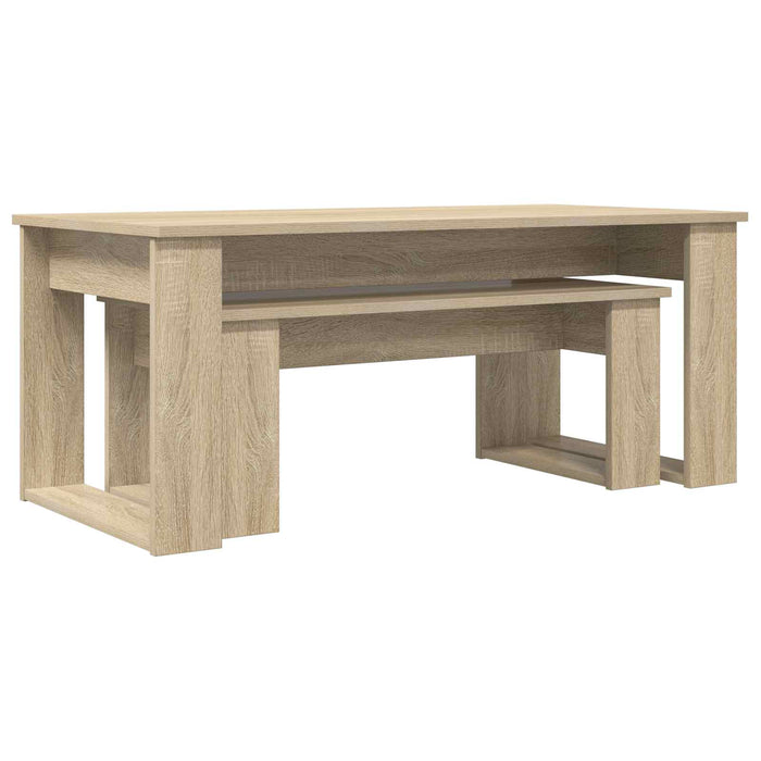 Set de măsuțe de cafea 2 pcs Stejar Sonoma Lemn compozit - WALTI WALTI