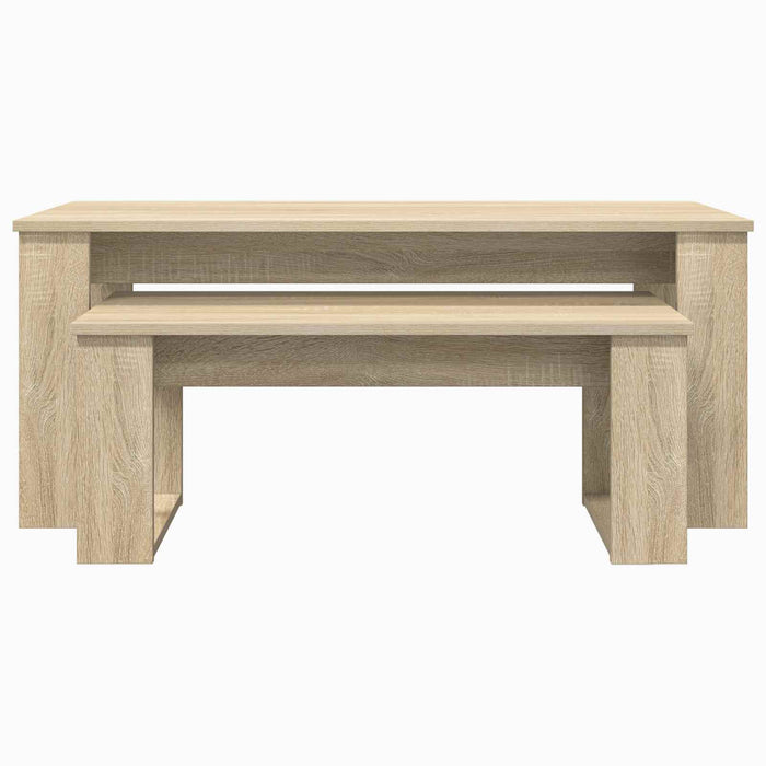 Set de măsuțe de cafea 2 pcs Stejar Sonoma Lemn compozit - WALTI WALTI