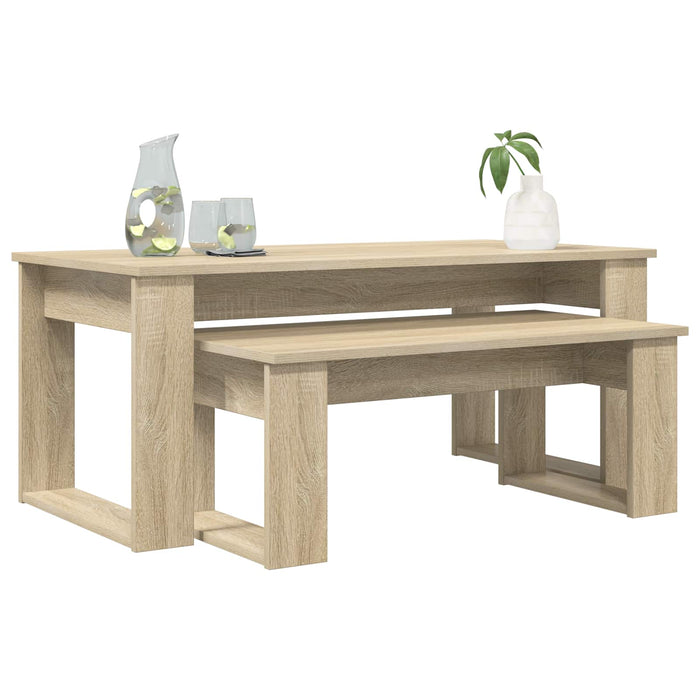 Set de măsuțe de cafea 2 pcs Stejar Sonoma Lemn compozit - WALTI WALTI