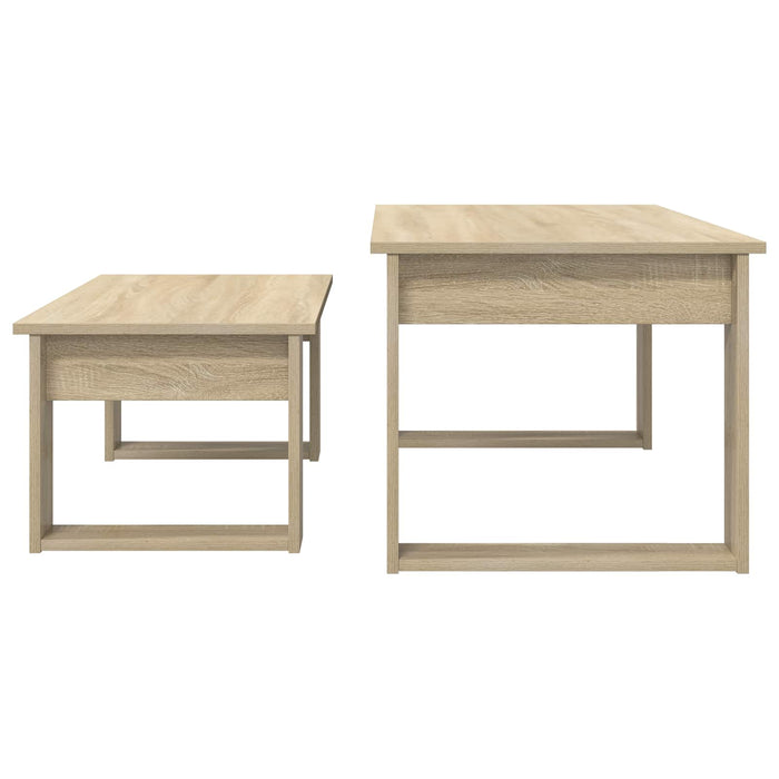 Set de măsuțe de cafea 2 pcs Stejar Sonoma Lemn compozit - WALTI WALTI