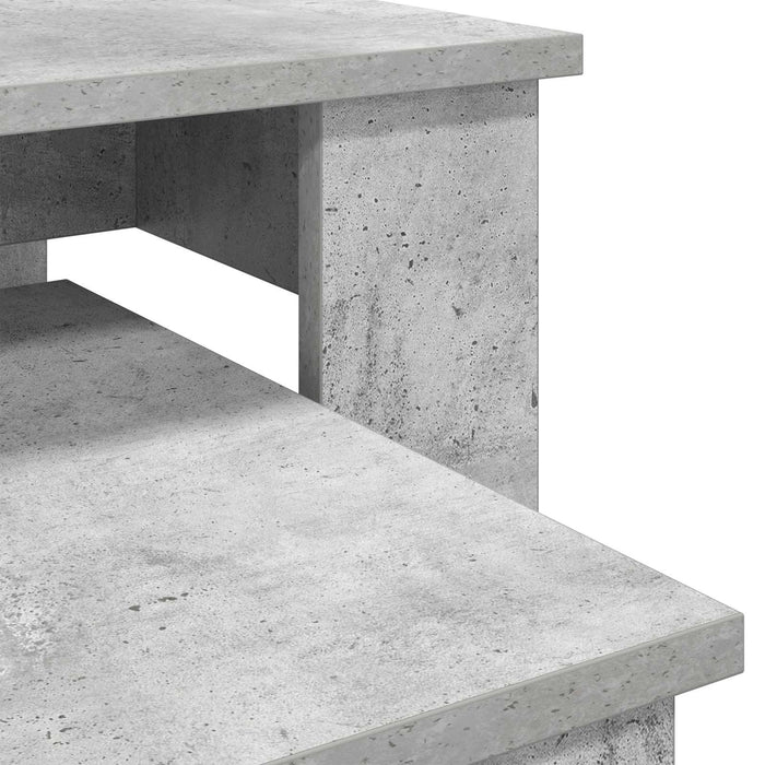 Set de măsuțe de cafea 2 pcs Gri din beton Lemn compozit - WALTI WALTI