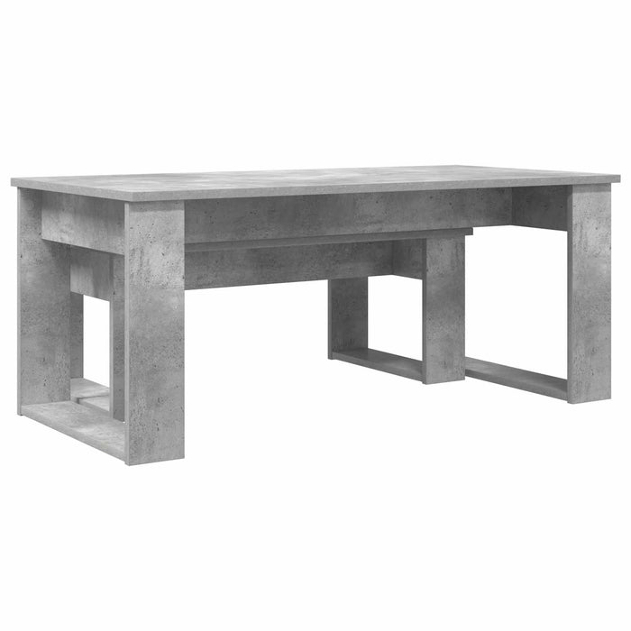 Set de măsuțe de cafea 2 pcs Gri din beton Lemn compozit - WALTI WALTI