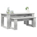 Set de măsuțe de cafea 2 pcs Gri din beton Lemn compozit - WALTI WALTI