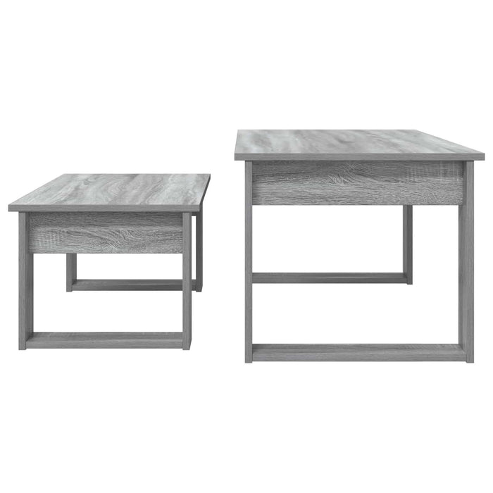Set de măsuțe de cafea 2 pcs Gri Sonoma Lemn compozit - WALTI WALTI