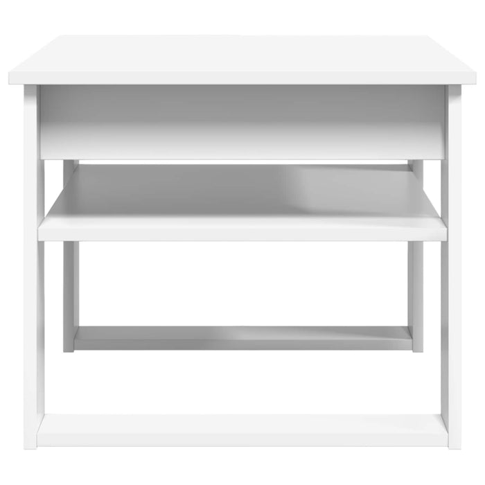 Masă de cafea cu depozitare Alb 64 x 54 x 44 cm Lemn compozit - WALTI WALTI