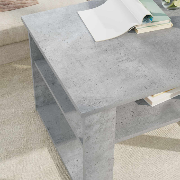 Masă de cafea Gri din beton 64 x 54 x 44 cm Lemn compozit - WALTI WALTI