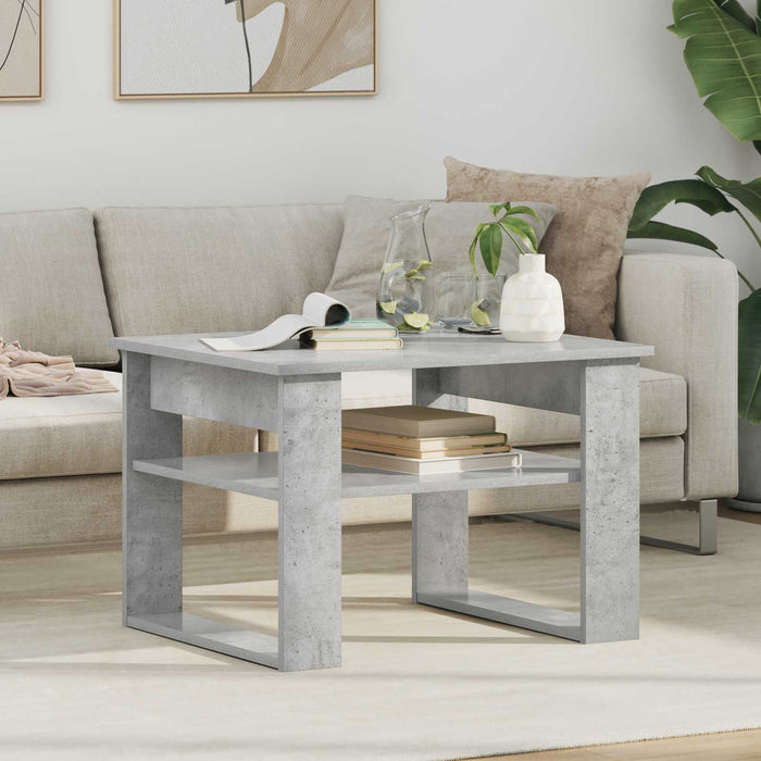 Masă de cafea Gri din beton 64 x 54 x 44 cm Lemn compozit - WALTI WALTI