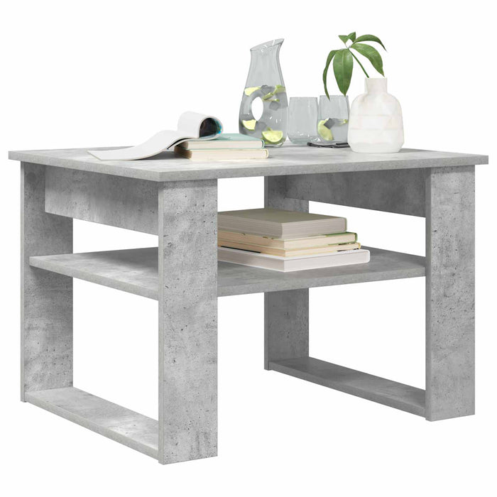 Masă de cafea Gri din beton 64 x 54 x 44 cm Lemn compozit - WALTI WALTI