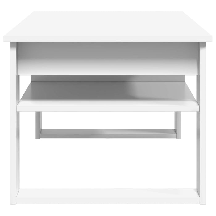 Masă de cafea cu depozitare Alb 96 x 54 x 44 cm Lemn compozit - WALTI WALTI