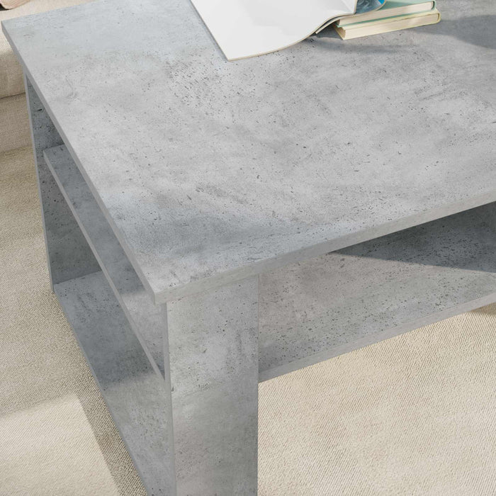 Masă de cafea Gri din beton 96 x 54 x 44 cm Lemn compozit - WALTI WALTI