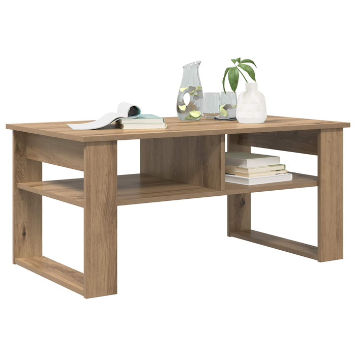 Masă de cafea Stejar Artizanal 96 x 54 x 44 cm Lemn compozit - WALTI WALTI