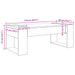Masă de cafea Alb 110 x 50 x 41 cm Lemn compozit - WALTI WALTI