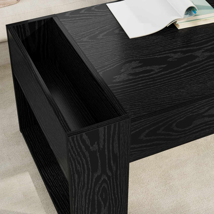Masă de cafea Stejar Negru 110 x 50 x 41 cm Lemn compozit - WALTI WALTI